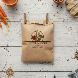 Bolsa De Papel Custom Kraft Seed Envelopes - Personalizable Farm