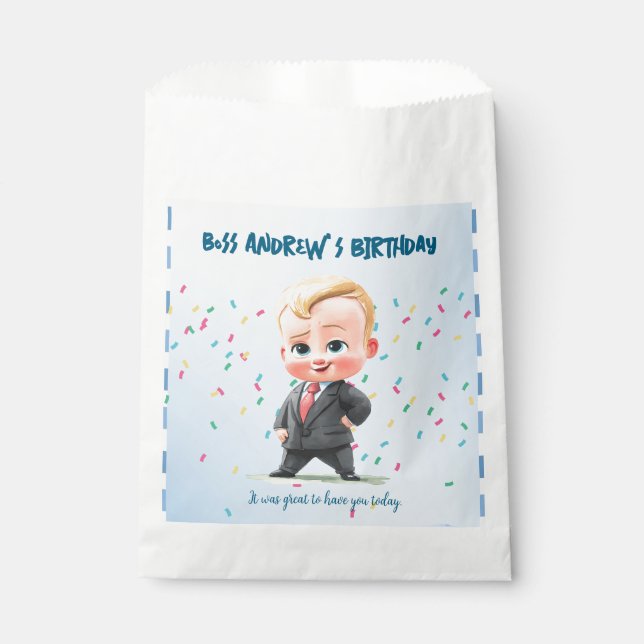 Bolsa De Papel Custom Party Favor Bags for Boys Birthday (Anverso)