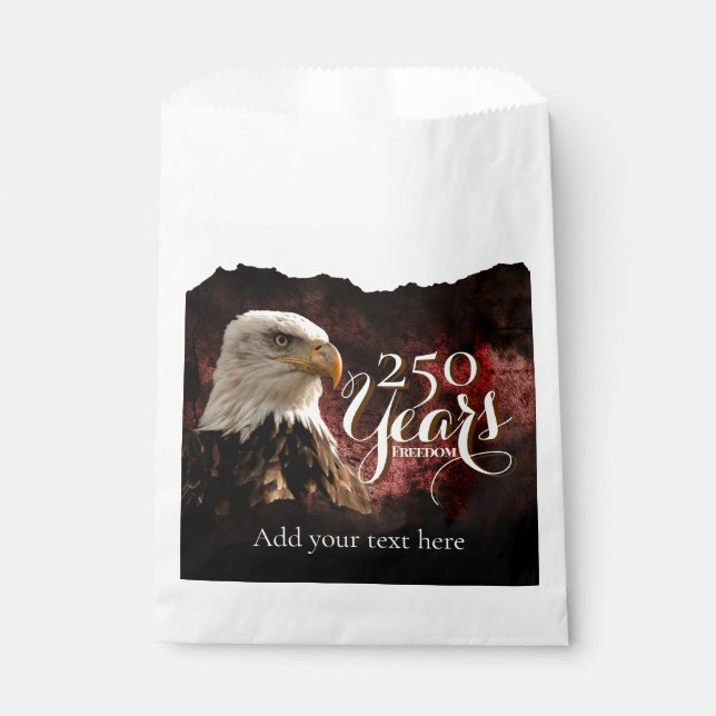 Bolsa De Papel Customizable America's 250th Party Favor Bags (Anverso)