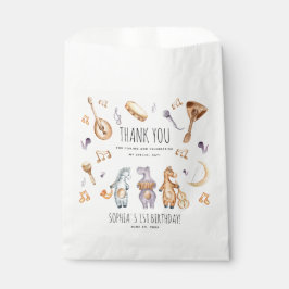 Bolsa De Papel Cute acuarela Animales Africanos Cumpleaños Gracia