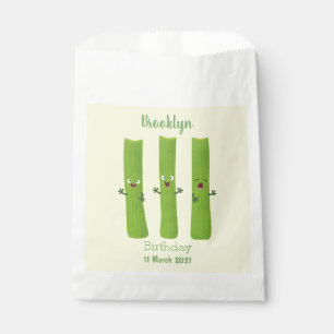Bolsa De Papel Cute apio palitos trio verduras personalizados