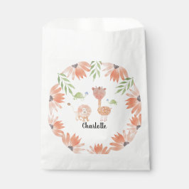 Bolsa De Papel Cute Baby Giraffe Watercolor Pintado A Mano