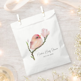 Bolsa De Papel Cute Baby Redpoll Bird Baby Shower