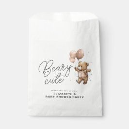 Bolsa De Papel Cute Beary Sweet Baby Shower Fiesta Gracias