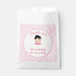 Bolsa De Papel Cute Black Hair Ballerina 'Me fui a'