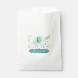 Bolsa De Papel Cute Blue Boy Elephant Baby Shower