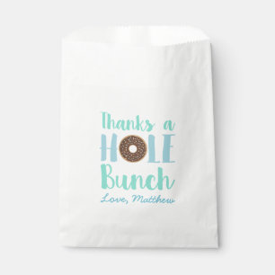 Bolsa De Papel Cute Blue Donut Gracias A Un Hole Bunday Cumpleaño