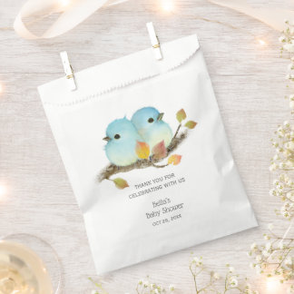 Bolsa De Papel Cute Bluebirds Bird Baby Shower