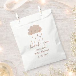 Bolsa De Papel Cute Boho Rain Cloud Baby Shower