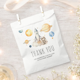 Bolsa De Papel Cute Boy Astronauta Space Baby Shower Gracias