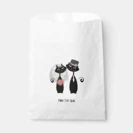 Bolsa De Papel Cute Bride | Gatos Bodas Groom