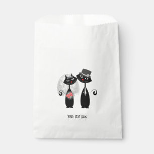 Bolsa De Papel Cute Bride   Gatos Bodas Groom