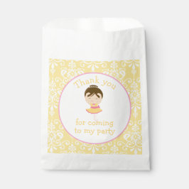 Bolsa De Papel Cute Brunette Ballerina 'Fui a'