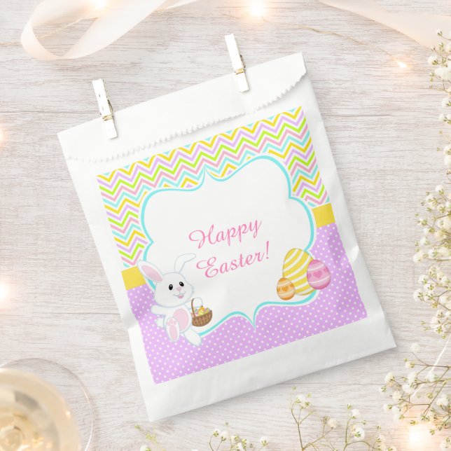 Bolsa De Papel Cute Bunny Easter Egg Hunt (Cortado)