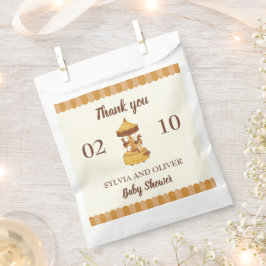 Bolsa De Papel Cute carrusel de agua neutra de género ducha de be