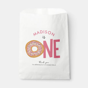 Bolsa De Papel Cute Colorful Donuts Un Primer Cumpleaños