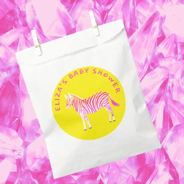 Bolsa De Papel Cute Colorful Zebras Personalizado Baby Shower