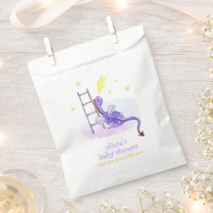 Bolsa De Papel Cute Dreamy Fairytale Dragon Stars Baby Shower