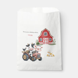 Bolsa De Papel Cute Farm Animals Barnyard Birthday Party