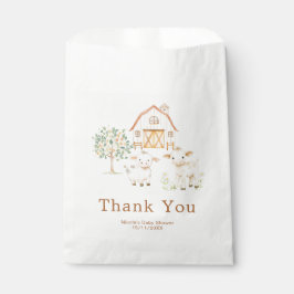 Bolsa De Papel Cute Farm Barn Baby Shower 