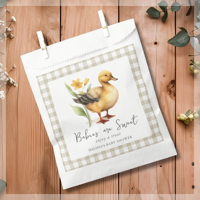 Bolsa De Papel Cute Farm Duck Baby Shower (Subido por el creador)