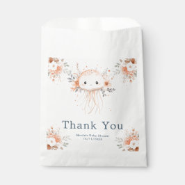 Bolsa De Papel Cute Floral Jellyfish Baby Shower