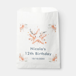 Bolsa De Papel Cute Floral Starfish Birthday Party