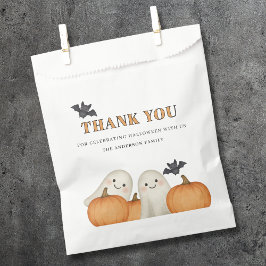 Bolsa De Papel Cute Ghost Pumpkin Halloween Thank You 