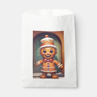 Bolsa De Papel Cute Gingerbread Cookie