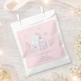 Bolsa De Papel Cute Girl Gingerbread Village Baby Shower
