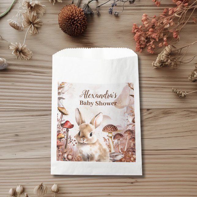 Bolsa De Papel Cute Greenery Forest Animals Woodland Baby Shower (Subido por el creador)