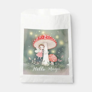Bolsa De Papel Cute Hada diminuta posada en la parte superior del