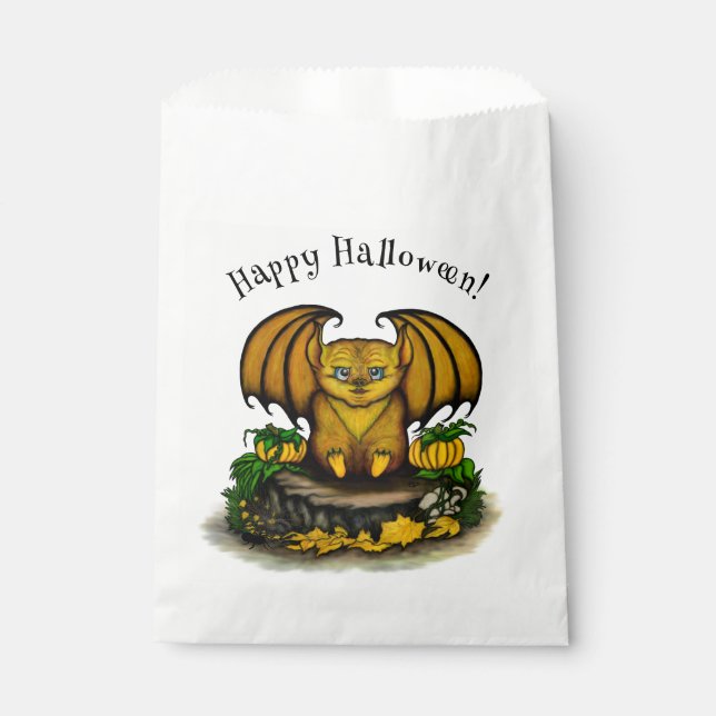 Bolsa De Papel Cute Halloween Bat (Anverso)