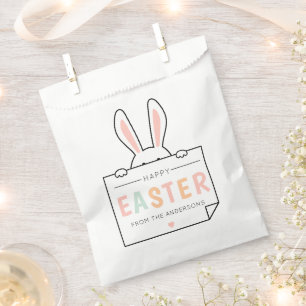 Bolsa De Papel Cute Happy Easter Bunny Ears
