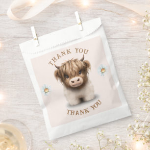Bolsa De Papel Cute Highlands Escocia Cow
