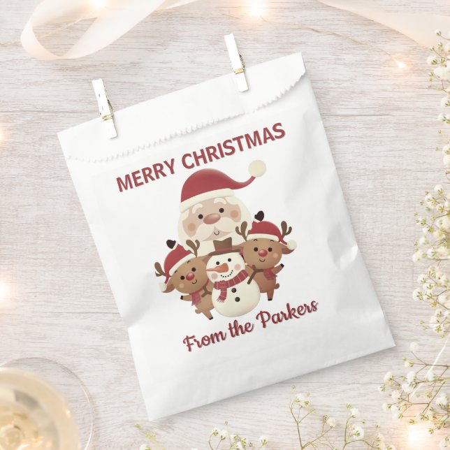 Bolsa De Papel Cute Holiday  personalized favor gift bag  (Cortado)