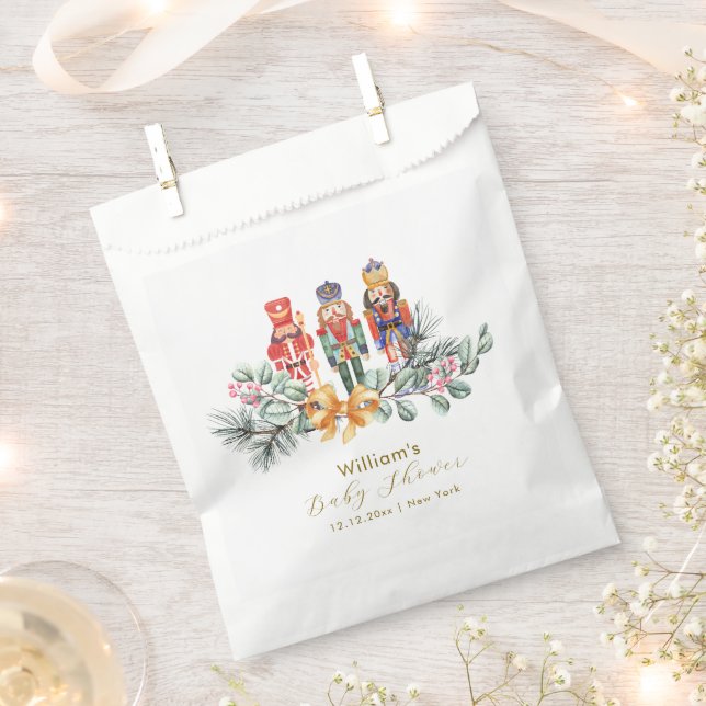 Bolsa De Papel Cute It's Cold Outside Nutcracker Baby Shower  (Cortado)
