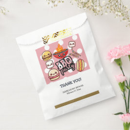 Bolsa De Papel Cute Kawaii BBQ Fiesta Baby Shower