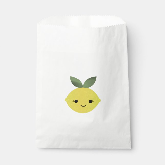 Bolsa De Papel Cute Kawaii Lemon (Anverso)