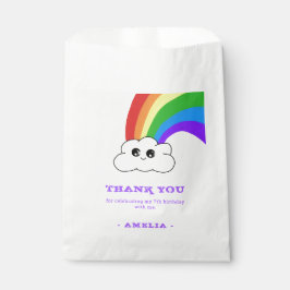 Bolsa De Papel Cute Kawaii Nube Rainbow Kid cumpleaños