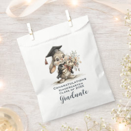 Bolsa De Papel Cute Kindergarten Graduation Bunny Design