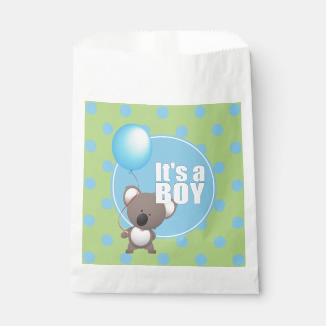 Bolsa De Papel Cute Koala Bear Boy (Anverso)