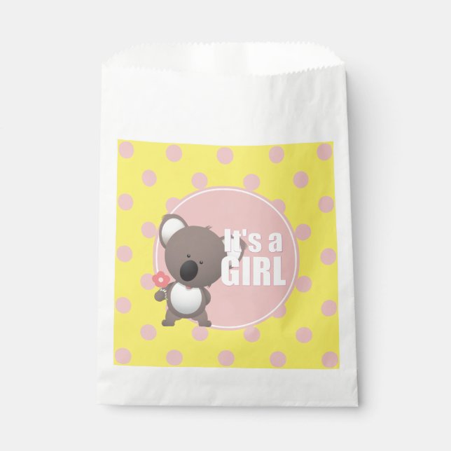 Bolsa De Papel Cute Koala Bear Girl (Anverso)