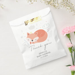 Bolsa De Papel Cute Little Fox Baby Shower