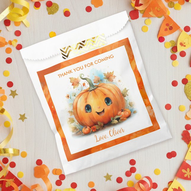 Bolsa De Papel Cute Little Pumpkin Birthday (Subido por el creador)