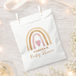 Bolsa De Papel Cute Minimal Neutral Boho Rainbow Baby Shower
