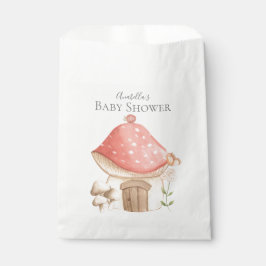 Bolsa De Papel Cute Mushroom House Garden Tema Baby Shower