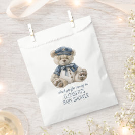 Bolsa De Papel Cute Nautical Blue Baby Bear Baby Shower