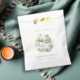 Bolsa De Papel Cute Nursery Essential Leafy Green Baby Shower