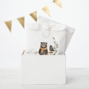 Bolsa De Papel Cute Otumn Woodland Forest Baby Shower